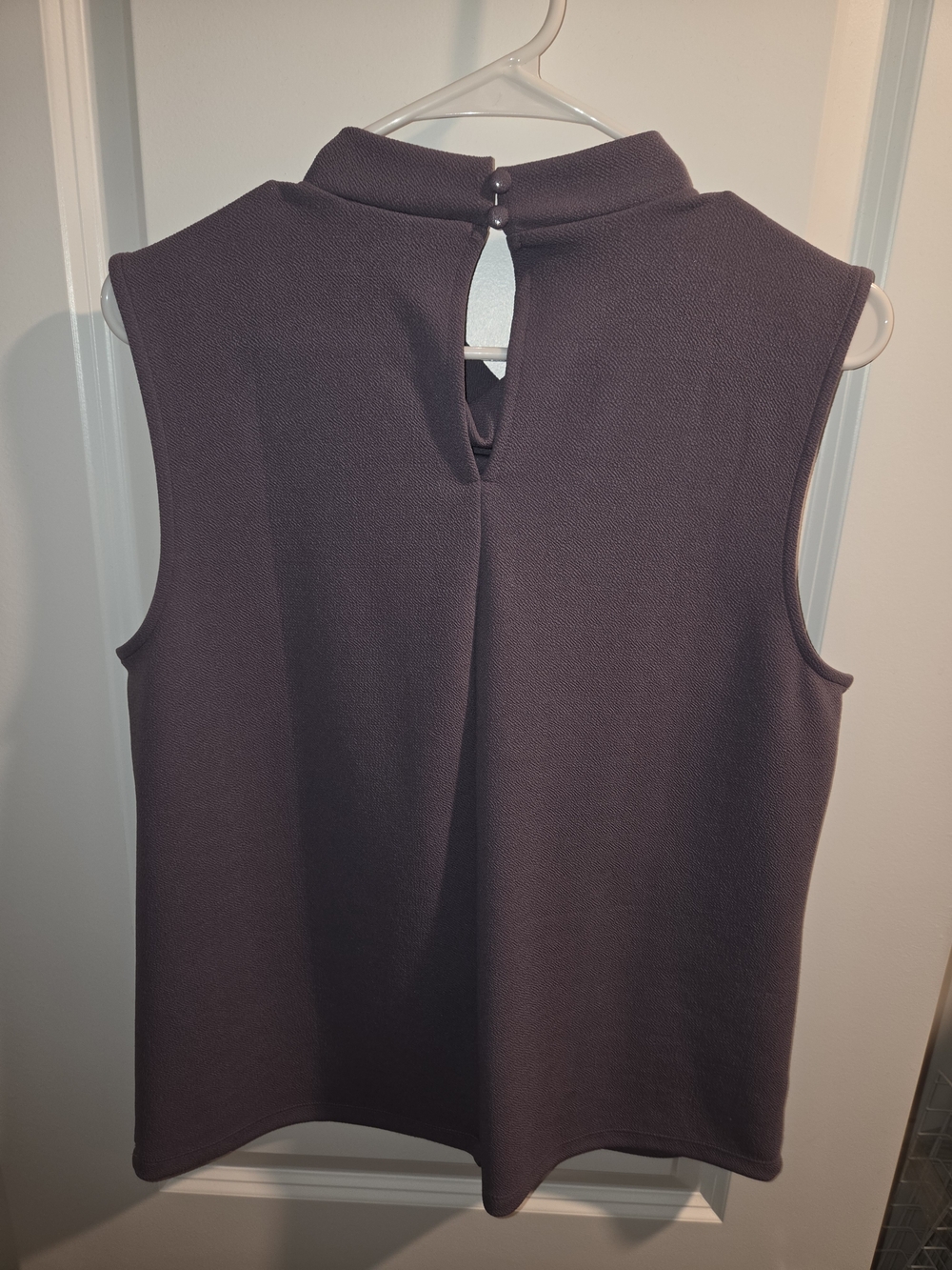 Ann Taylor Purple Cowl Neck Sleeveless Top - Picture 2 of 3